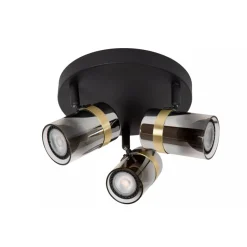 Lucide UPTON Plafondspot-Fumé-3xGU10-40W-Glas Online