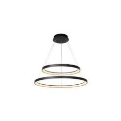 Lucide VIDAL Hanglamp-Zwart-Ø78-LED Dimb.-92W-2700K Outlet