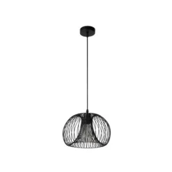 Lucide VINTI - Hanglamp - Ø 30 cm - 1xE27 - Zwart Clearance