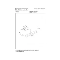 Lucide VINZ Schilderijve.-Mat Go.-2xG9-28W-Metaal Online