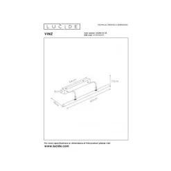 Lucide VINZ Schilderijve.-Zwart-4xG9-28W-Metaal