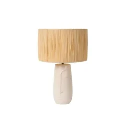 Lucide VISO Tafellamp-Wit-Ø36-1xE27-40W-Kerami. Hot