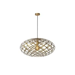Lucide WOLFRAM - Hanglamp - Ø 65 cm - 1xE27 - Mat Goud / Messing Discount
