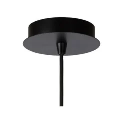 Lucide WOLFRAM - Hanglamp - Ø 65 cm - 1xE27 - Zwart