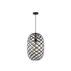 Lucide WOLFRAM - Hanglamp - Ø 32 cm - 1xE27 - Zwart Online