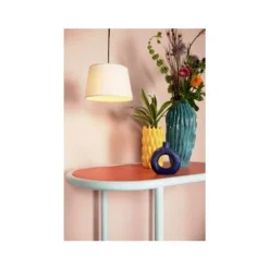 Lucide WOOLLY Hanglamp-Beige-Ø28-1xE27-60W-Katoen Clearance