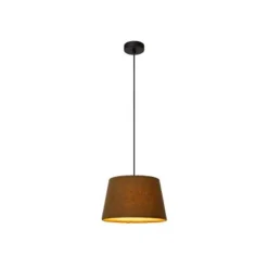 Lucide WOOLLY Hanglamp-Groen-Ø28-1xE27-60W-Katoen Hot
