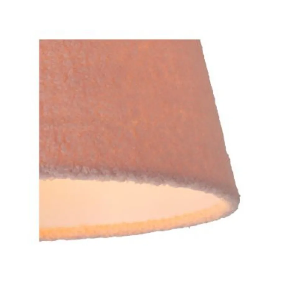 Lucide WOOLLY Hanglamp-Roze-Ø28-1xE27-60W-Katoen Outlet