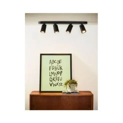 Lucide XYRUS Spot 4xGU10/5W incl.DTW L60 W9 H12.5cm Zwart Best