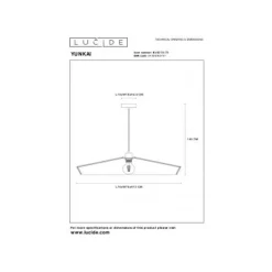 Lucide YUNKAI Hanglamp-Nature.-Ø70-1xE27-60W-Papier Best