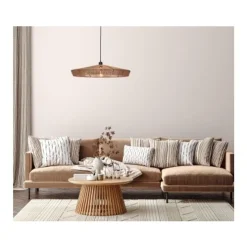 Lucide YUNKAI Hanglamp-Nature.-Ø70-1xE27-60W-Papier Best