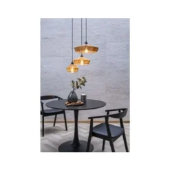 Lucide YUNKAI Hanglamp-Nature.-Ø60-3xE27-60W-Papier