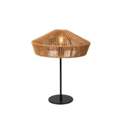 Lucide YUNKAI Tafellamp-Nature.-Ø40-1xE27-60W-Papier