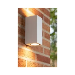 Lucide ZARO - Wandspot Buiten - 2xGU10 - IP44 - Wit Discount
