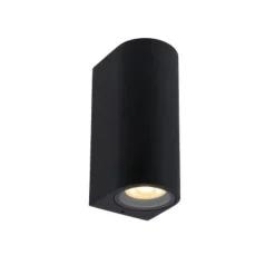 Lucide ZARO - Wandspot Buiten - 2xGU10 - IP44 - Zwart