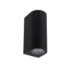 Lucide ZARO - Wandspot Buiten - 2xGU10 - IP44 - Zwart