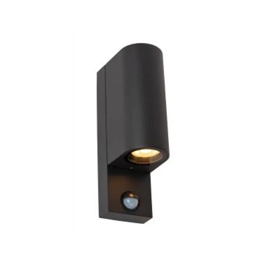 Lucide ZARO IR Wandspot Buiten-Zwart-2xGU10-7W-IP65 New