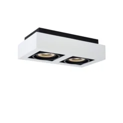 Lucide ZEFIX Plafondspot 2x Gu10/12W DTW Wit