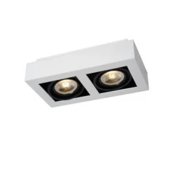 Lucide ZEFIX Plafondspot 2x Gu10/12W DTW Wit
