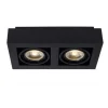 Lucide ZEFIX Plafondspot 2x Gu10/12W DTW Zwart Sale