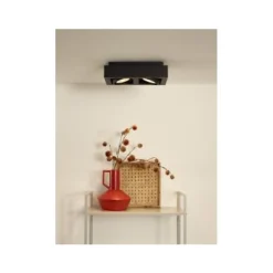 Lucide ZEFIX Plafondspot 2x Gu10/12W DTW Zwart Sale