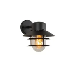 Lucide ZICO - Wandlamp Buiten - Ø 21,8 cm - 1xE27 - IP44 - Zwart Discount