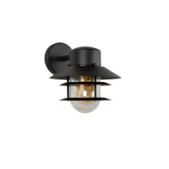 Lucide ZICO - Wandlamp Buiten - Ø 21,8 cm - 1xE27 - IP44 - Zwart Discount