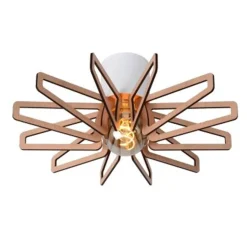 Lucide ZIDANE - Plafonnière - Ø 45 cm - 1xE27 - Wit Hot