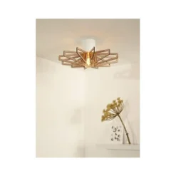 Lucide ZIDANE - Plafonnière - Ø 45 cm - 1xE27 - Wit Hot