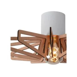 Lucide ZIDANE - Plafonnière - Ø 45 cm - 1xE27 - Wit Hot