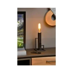 Lucide ZILDA - Tafellamp - 1xE27 - Zwart Online
