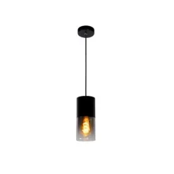 Lucide ZINO - Hanglamp - Ø 10 cm - 1xE27 - Zwart Best
