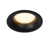 Lucide ZIVA Inbouwspot Rond GU10/5W IP44 Ø8.5cm Zwart Clearance