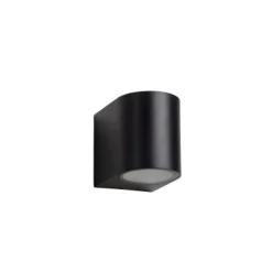 Lucide ZORA-LED - Wandspot Buiten - LED Dimb. - GU10 - 1x5W 3000K - IP44 - Zwart Outlet