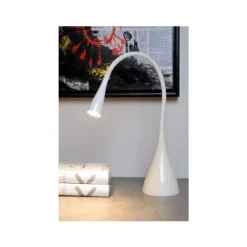 Lucide ZOZY - Bureaulamp - Ø 20 cm - LED Dimb. - 1x4W 3000K - Wit Hot