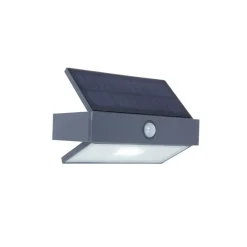 Lutec ARROW Solar wandlamp Donkergrijs LED 2,3W Best