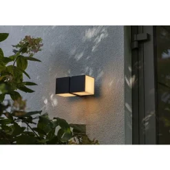 Lutec CUBA Wandlamp Mat zwart LED 24,4W