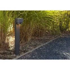 Lutec CYPRES Tuinpaal Donkergrijs  GU10 2*Max.7W