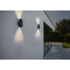 Lutec CYPRES Wandlamp Donkergrijs  GU10 2*Max.7W Sale