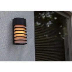 Lutec FULTON Wandlamp Mat Zwart E27 40W Best