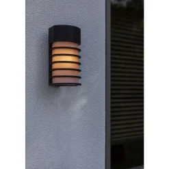 Lutec FULTON Wandlamp Mat Zwart E27 40W Best