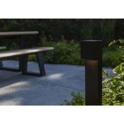 Lutec GEMINI Tuinpaal Mat zwart LED 9,5W Hot