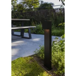 Lutec GEMINI Tuinpaal Mat zwart LED 9,5W Hot