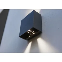 Lutec GEMINI Wandlamp Donkergrijs LED 10W Sale