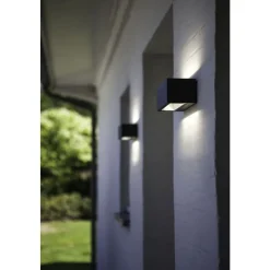 Lutec GEMINI Wandlamp Donkergrijs LED 21W Online