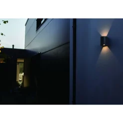 Lutec GEMINI Wandlamp Mat Zwart LED 10W Clearance