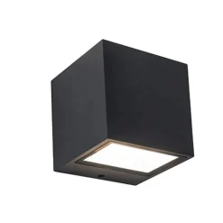 Lutec GEMINI Wandlamp Mat zwart LED 9W Sale