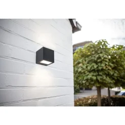 Lutec GEMINI Wandlamp Mat zwart LED 9W Sale