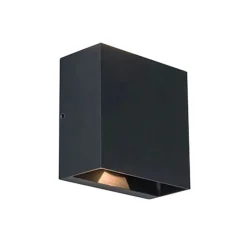 Lutec GEMINI Wandlamp Mat zwart LED 10W Clearance