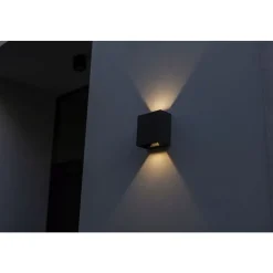 Lutec GEMINI Wandlamp Mat zwart LED 10W Clearance